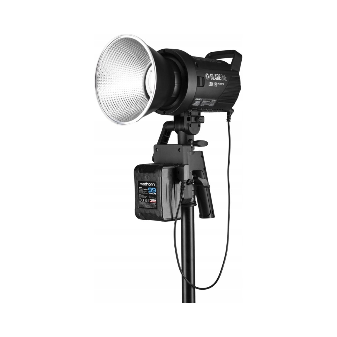 Studiová lampa GlareOne Led 120 BiColor D sada s V-mount adaptérem