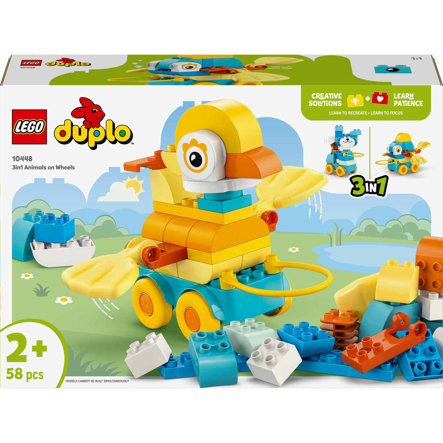 Lego Duplo 10448 3v1: Zvířata na kolečkách