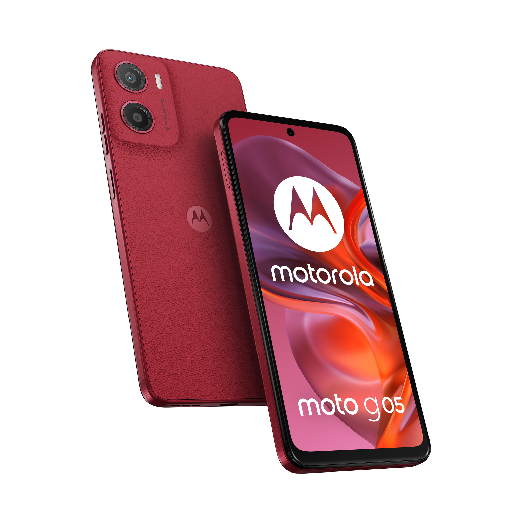 Smartfon Motorola Moto G05 4/128GB Red czerwony Etui ochronne
