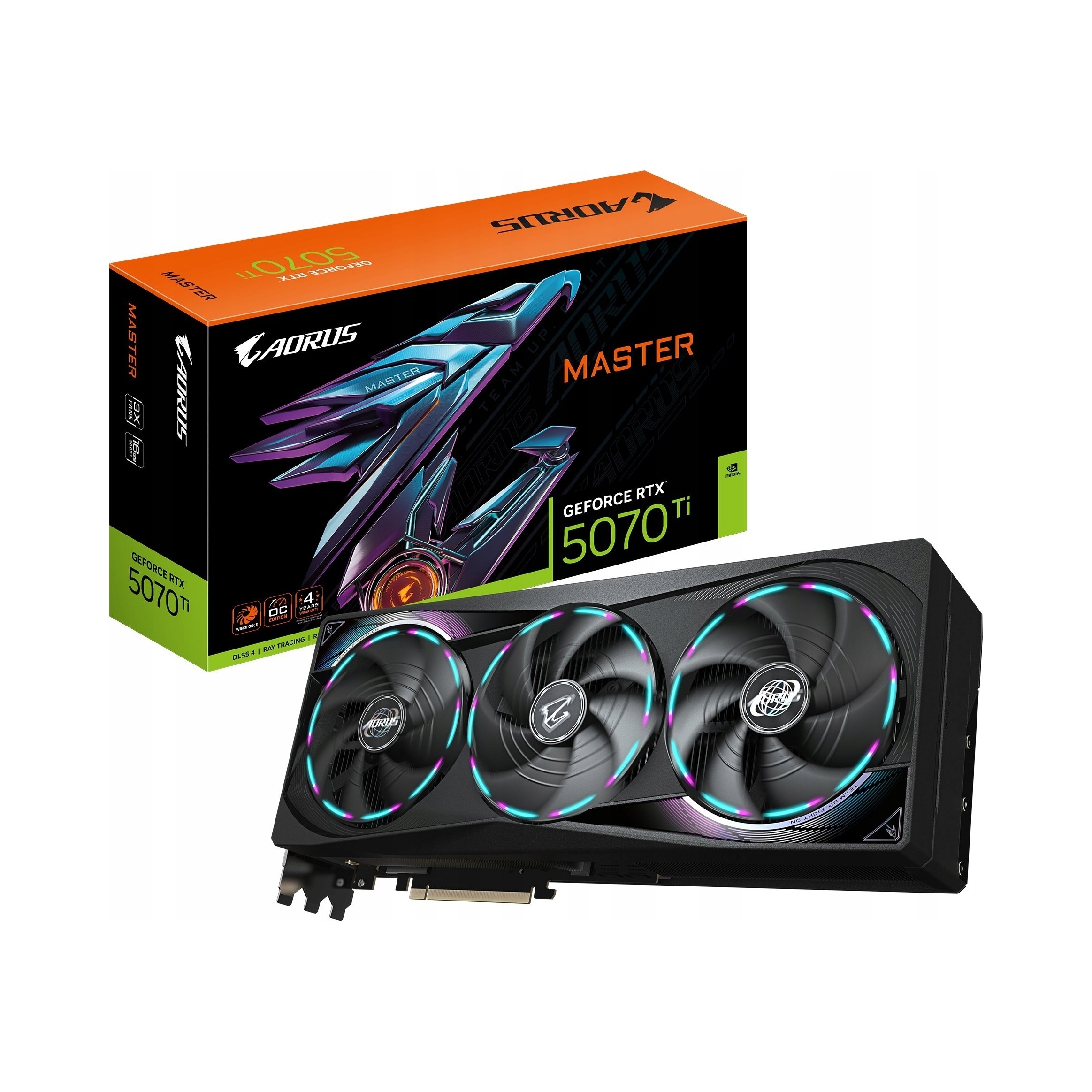 Grafická karta Geforce Rtx 5070 Aorus Master 16G 256BIT GDDR7 3DP/HDMI