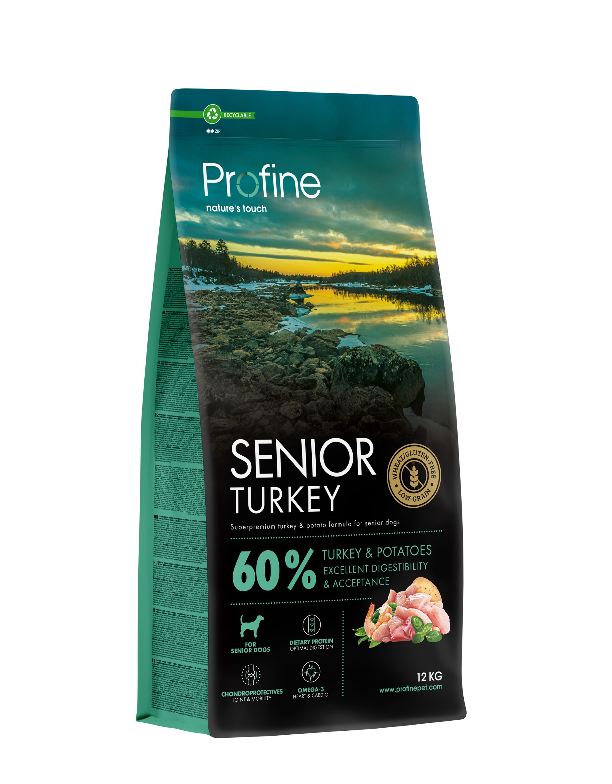 Levně Profine Dog Dry Senior Turkey 12 kg