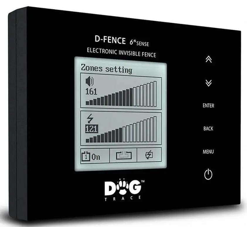 Nematoma tvora šunims DogTrace d-fence 202 juoda su kabeliu