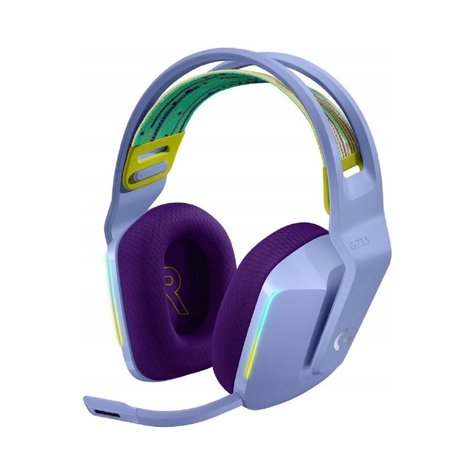Slúchadlá bezdrôtové Logitech G733 fialové