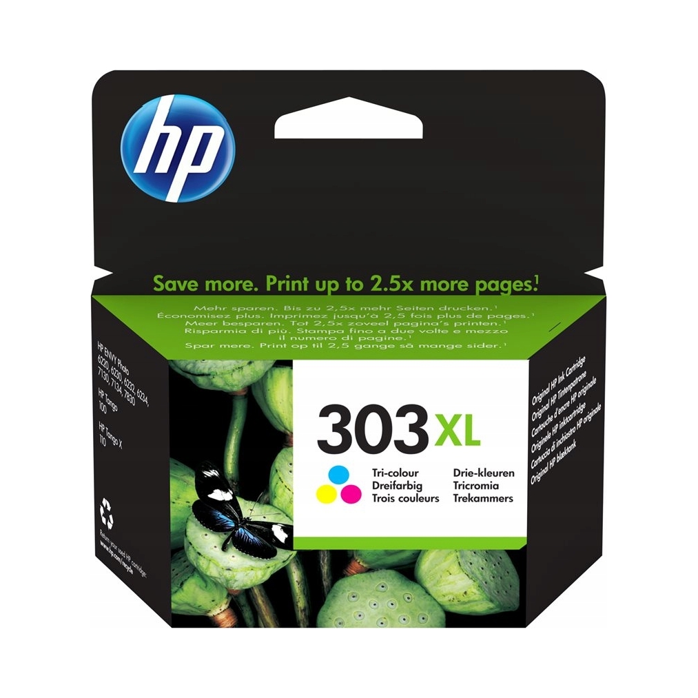 Inkoust Hp 303XL T6N03AE Cmy 415str originál