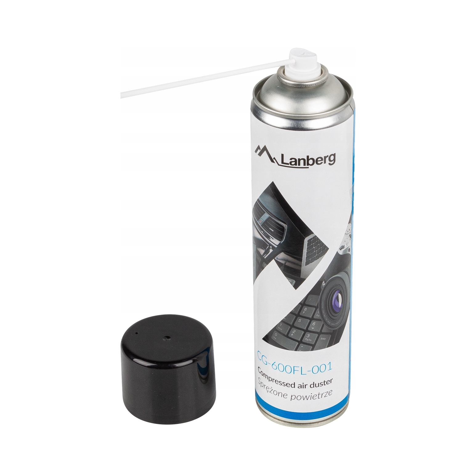 Lanberg Sprężone Powietrze Air Duster 600ML CG-600FL-001