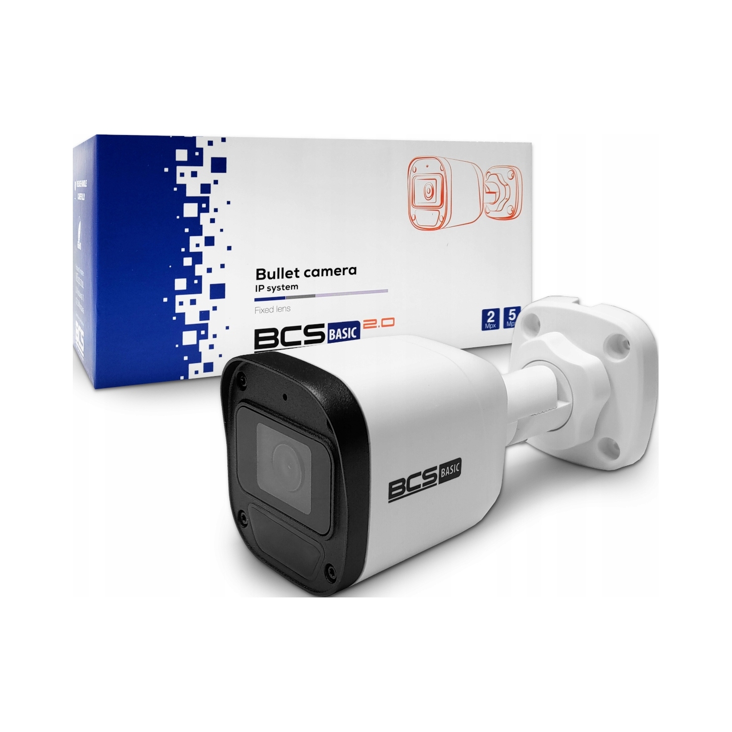 Kamera tubowa Ip BCS-B-TIP12FR3(2.0) FullHD, 2.8mm, Ir 30m Bcs