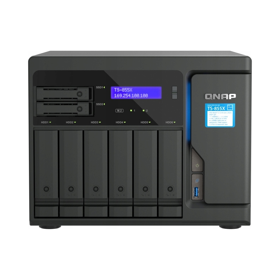 Nas server Qnap TS-855X-8G Intel 10GbE QuTS hero