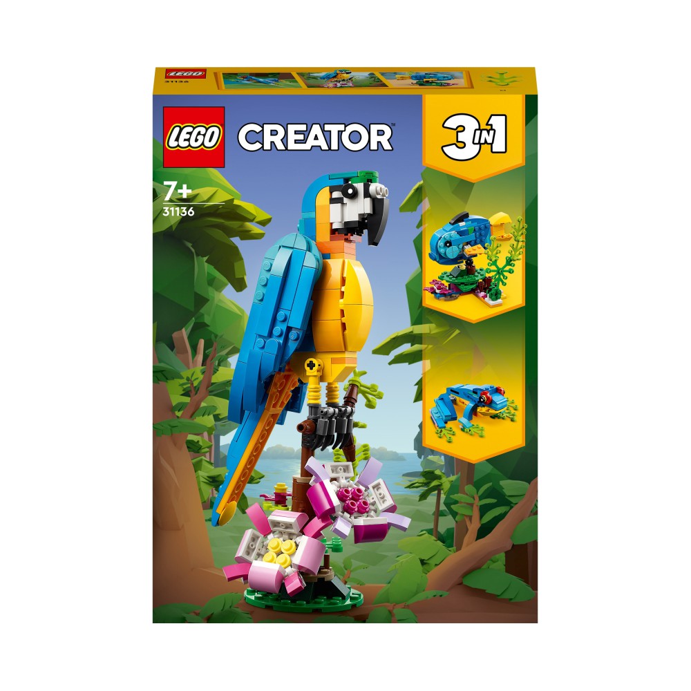 

Lego Creator 31136 Egzotyczna papuga 3w1