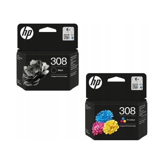 Tusz Hp 308 Czarny 7FP21UE 1szt. Tusz Hp 308 Kolor 1szt. 7FP20UE