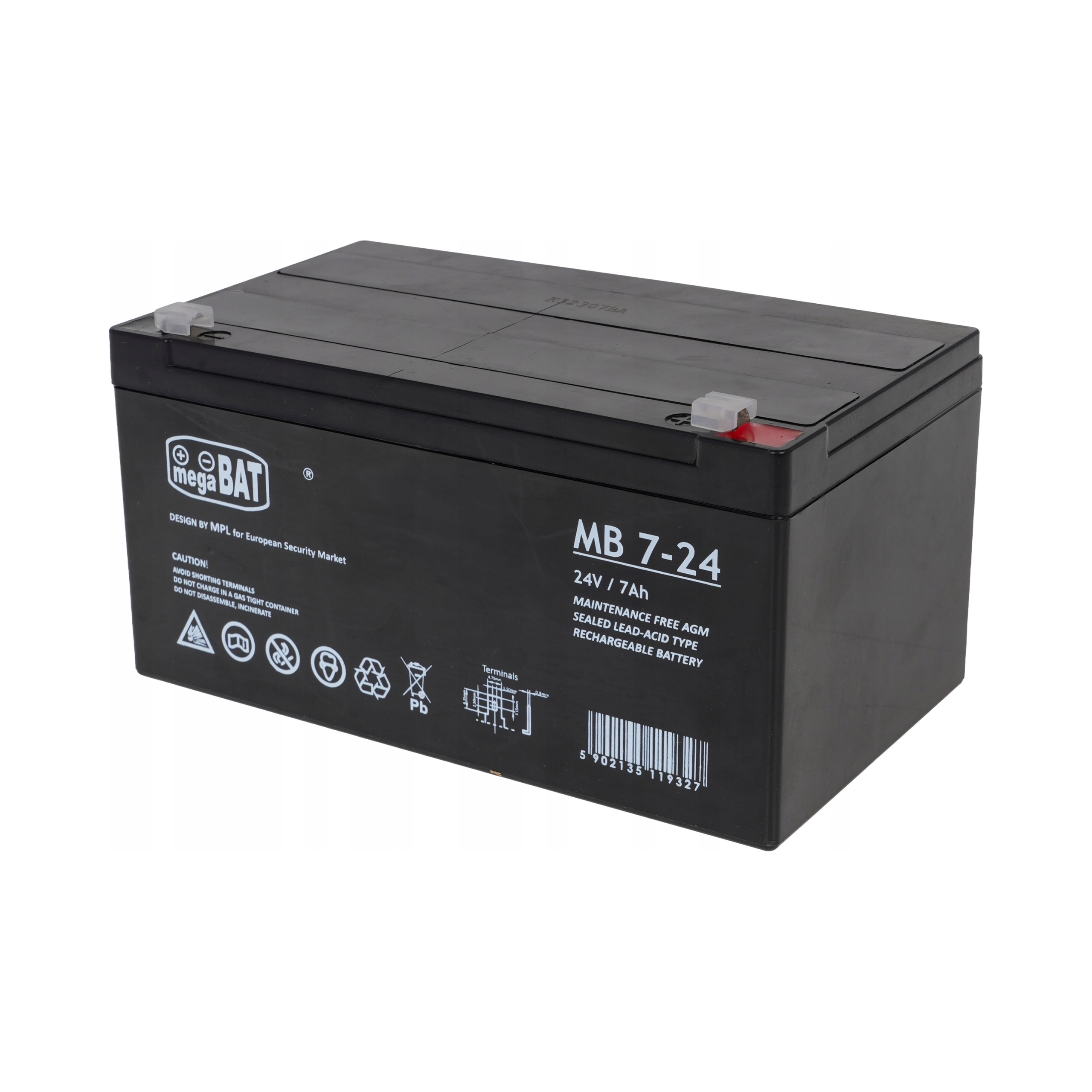 Akumulator 24V 7Ah Agm (wymiar 10Ah) Zabawka Pojazd Autko Moto Traktor Quad