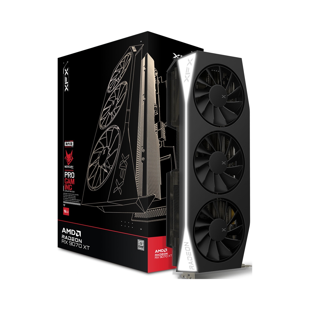 XFX Mercury Radeon RX 9070XT 16GB Gaming Edition