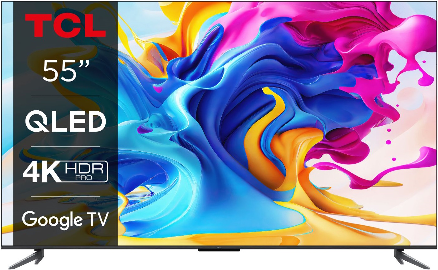 55" QLED телевізор  TCL 55C645 UHD 4K Smart Google TV HDR10