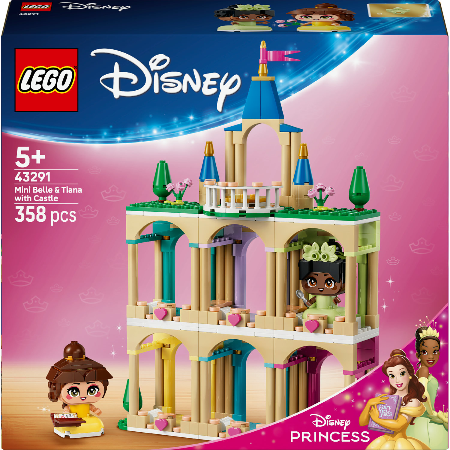 stavebnice Lego Disney 43291 Bella Tiana Zámek princezen katalog 2026 5+