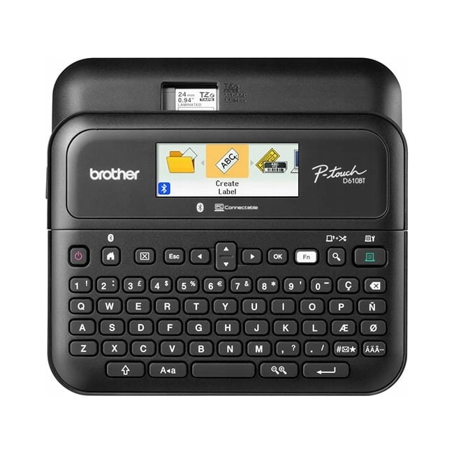 Tlačiareň štítkov Brother P-touch D610BT Bluetooth PTD610BTVPYJ1 kufor Usb