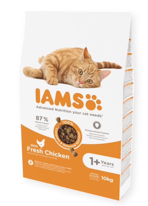 Levně Iams Cat Adult Fresh Chicken 10 kg