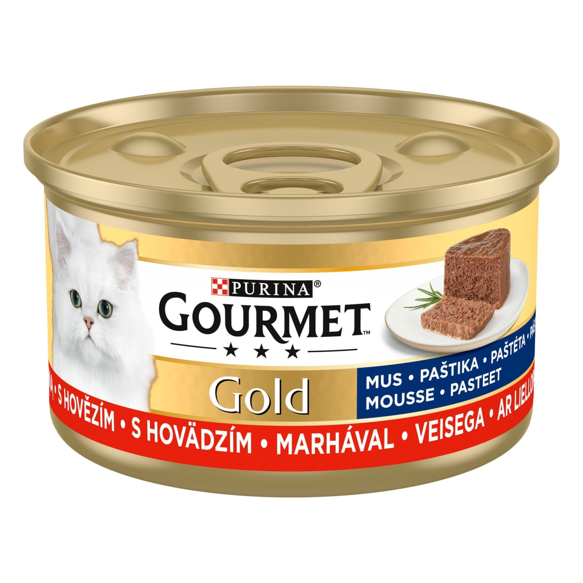 Levně 17X Purina Gourmet Gold pěna s hovězím masem 85 g