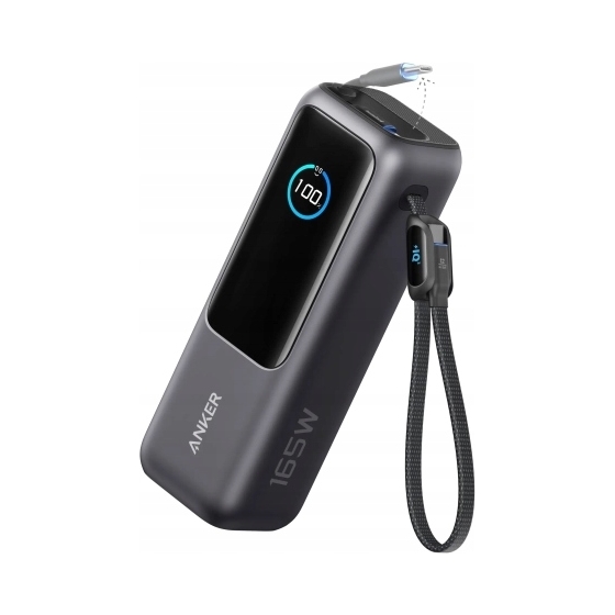 Powerbanka Anker Ultra-Fast 25000 mAh 165 W, vstavaný kábel Usb-c, čierna