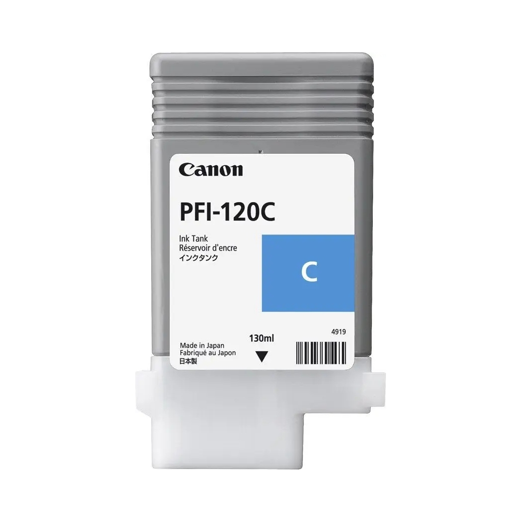 Atrament Canon PFI-120 Cy pre TM200 TM205 TM300 TM305