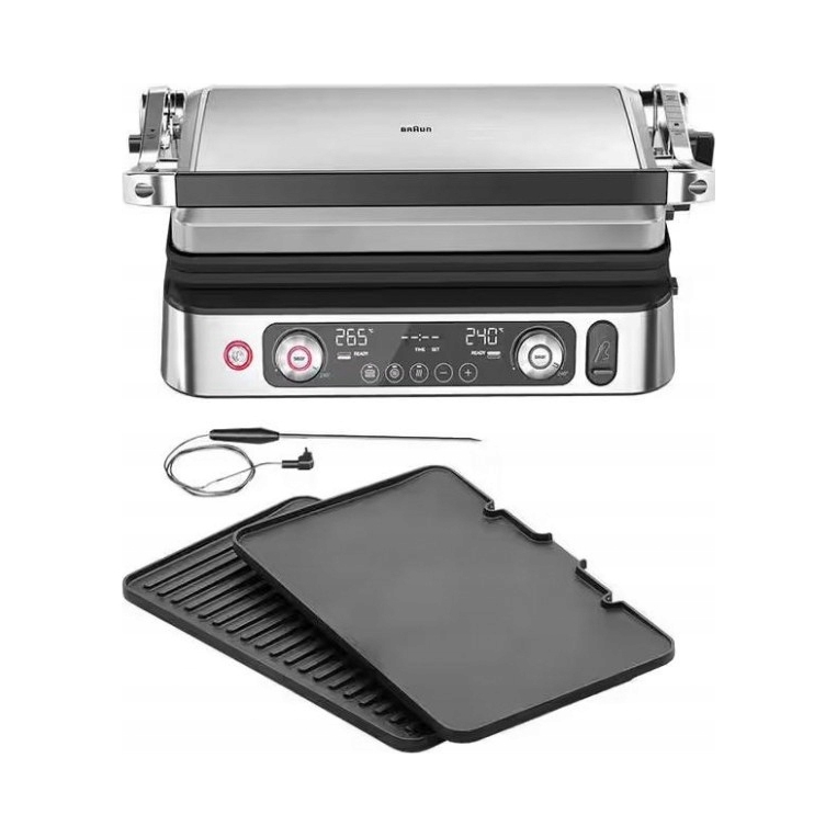 Kontaktní gril Braun 2200W s regulací a odvodem tuku