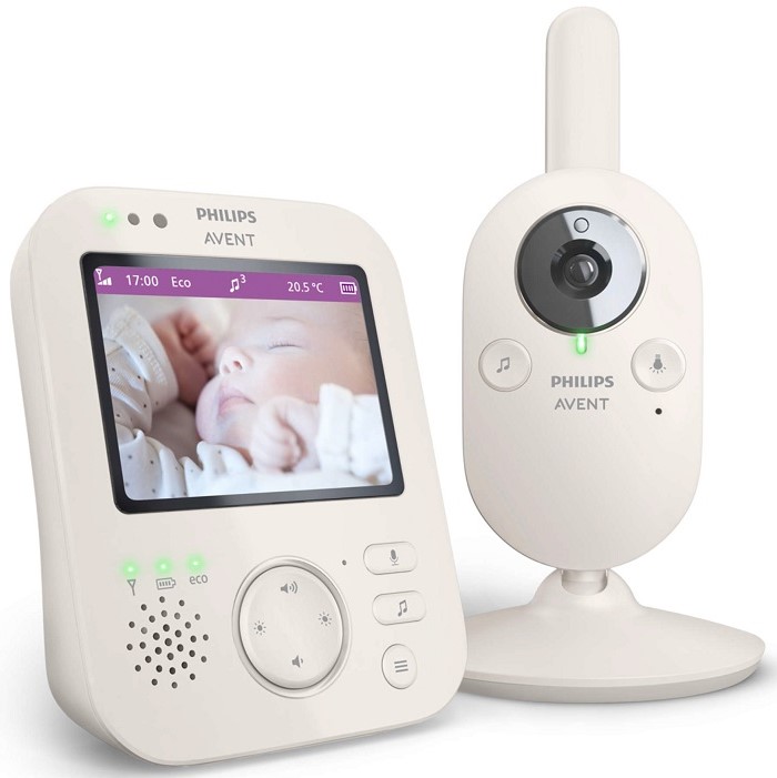 PHILIPS Avent Niania Elektroniczna Kamera 35" Zoom Termometr Nocny Widz — miniatura 8