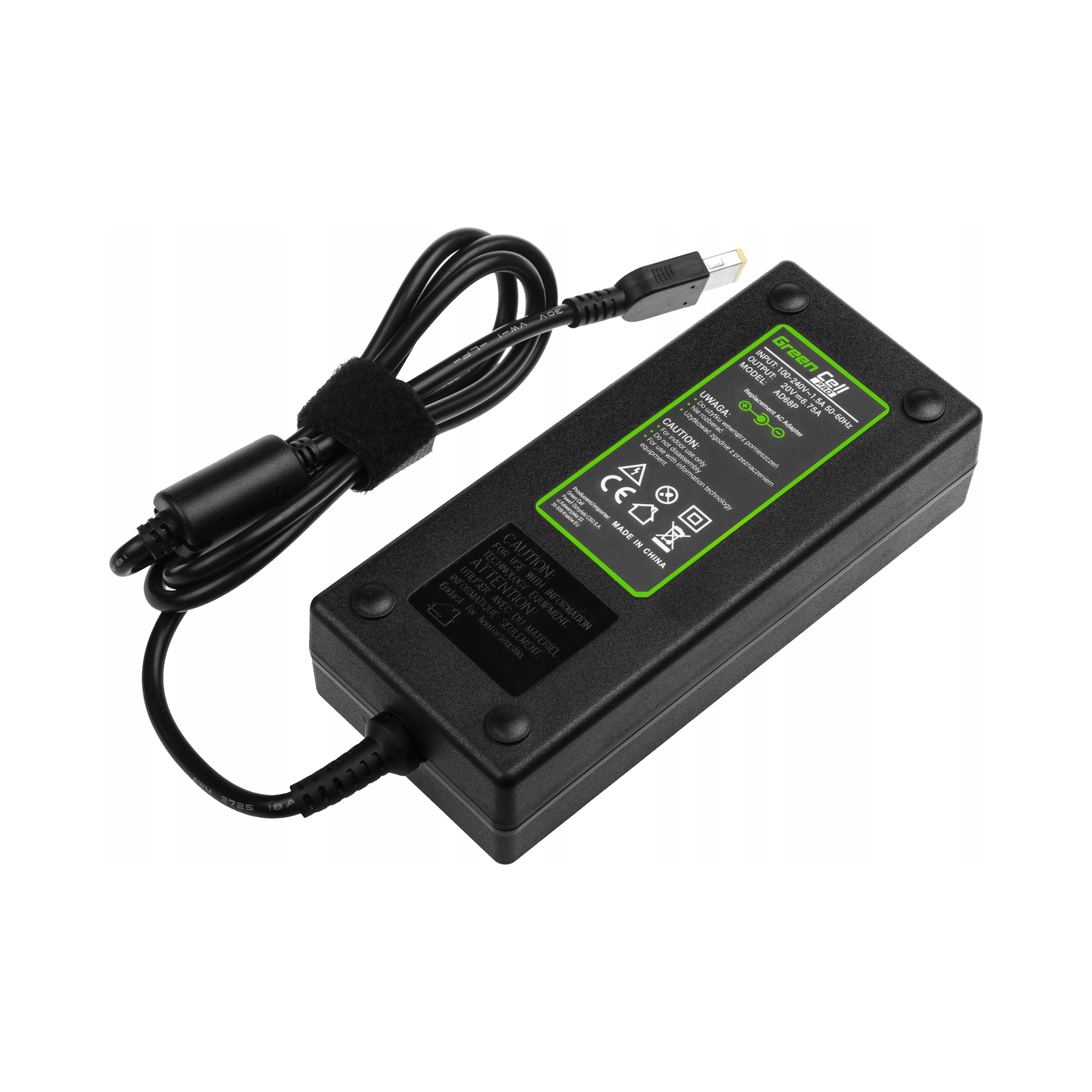 Green Cell Pro Nabíječka Adaptér pro Lenovo 135W 20V 6.75A SlimTip