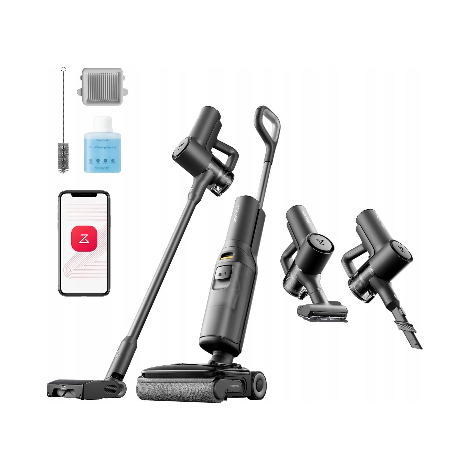 Odkurzacz pionowy Roborock F25 Ace Combo czarny