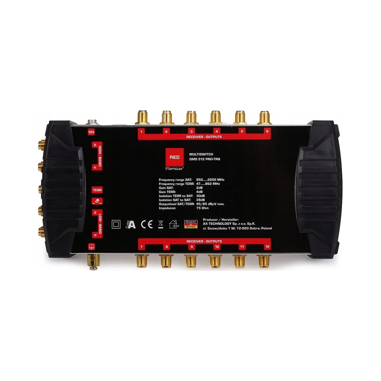 Multiswitch Opticum Oms 5/ 12 Pro Trq Platinum Ax Technology