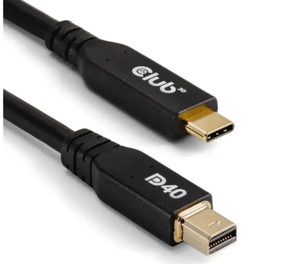 Club 3D Kabel Usb-c na miniDisplayPort 2.1, 8K30Hz, DSC1.2, UHBR10, 2m
