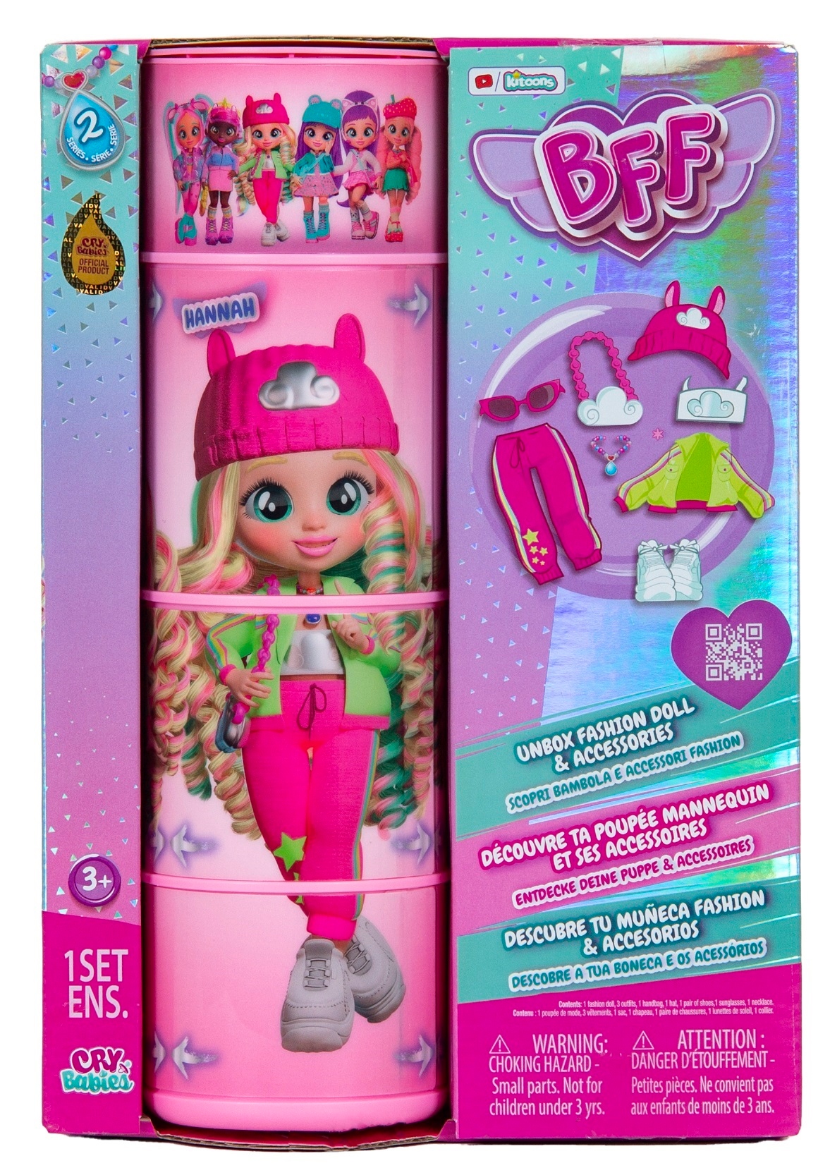 908406 Lalka Bff Hannah Seria 2 Cry Babies zabawa