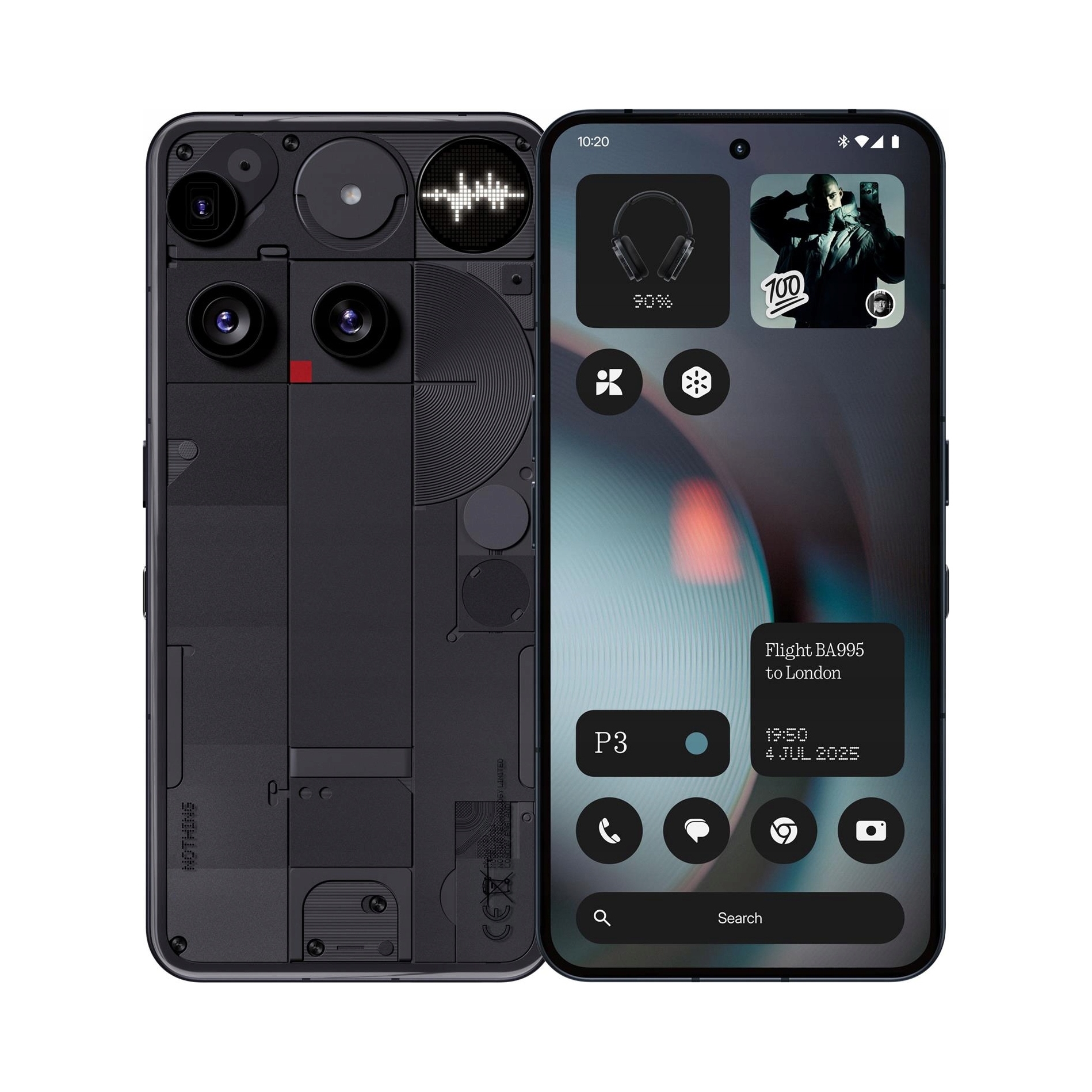 Chytrý telefon Nothing Phone (3) 5G 16/512GB Černý