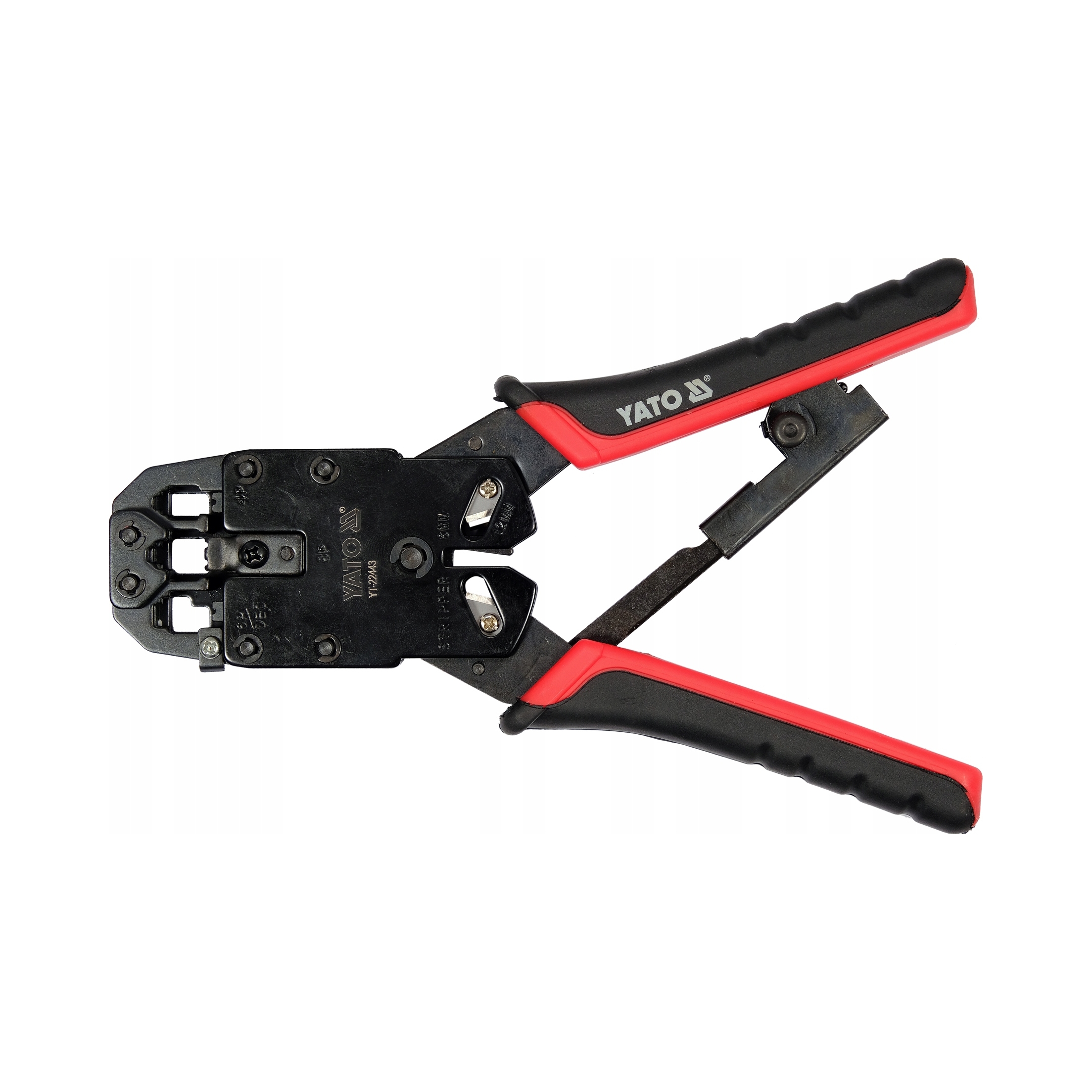 Szczypce do zaciskania Yato czerwone RJ45 RJ10 RJ11