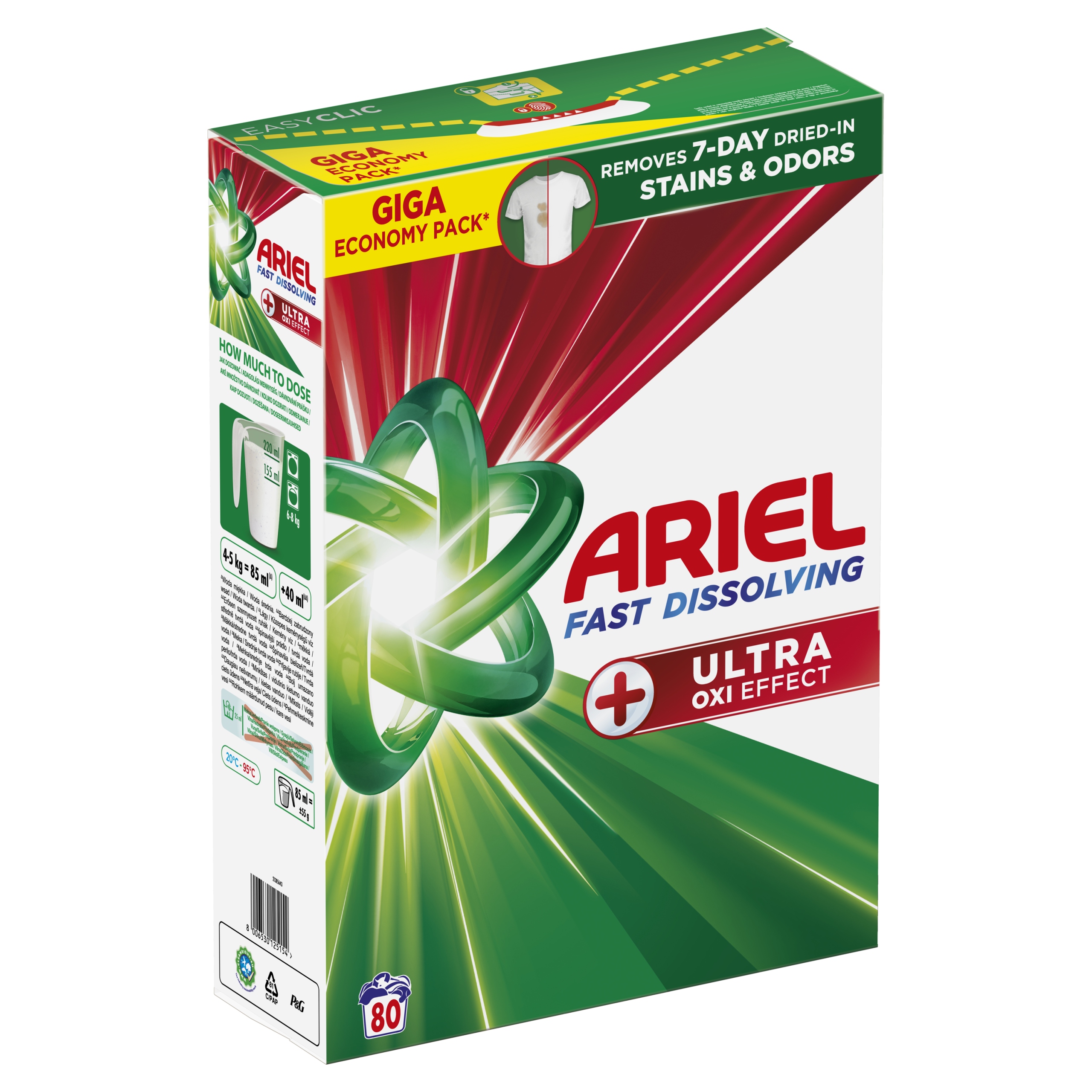 Levně Ariel prášek na barevné prádlo 4,4 kg