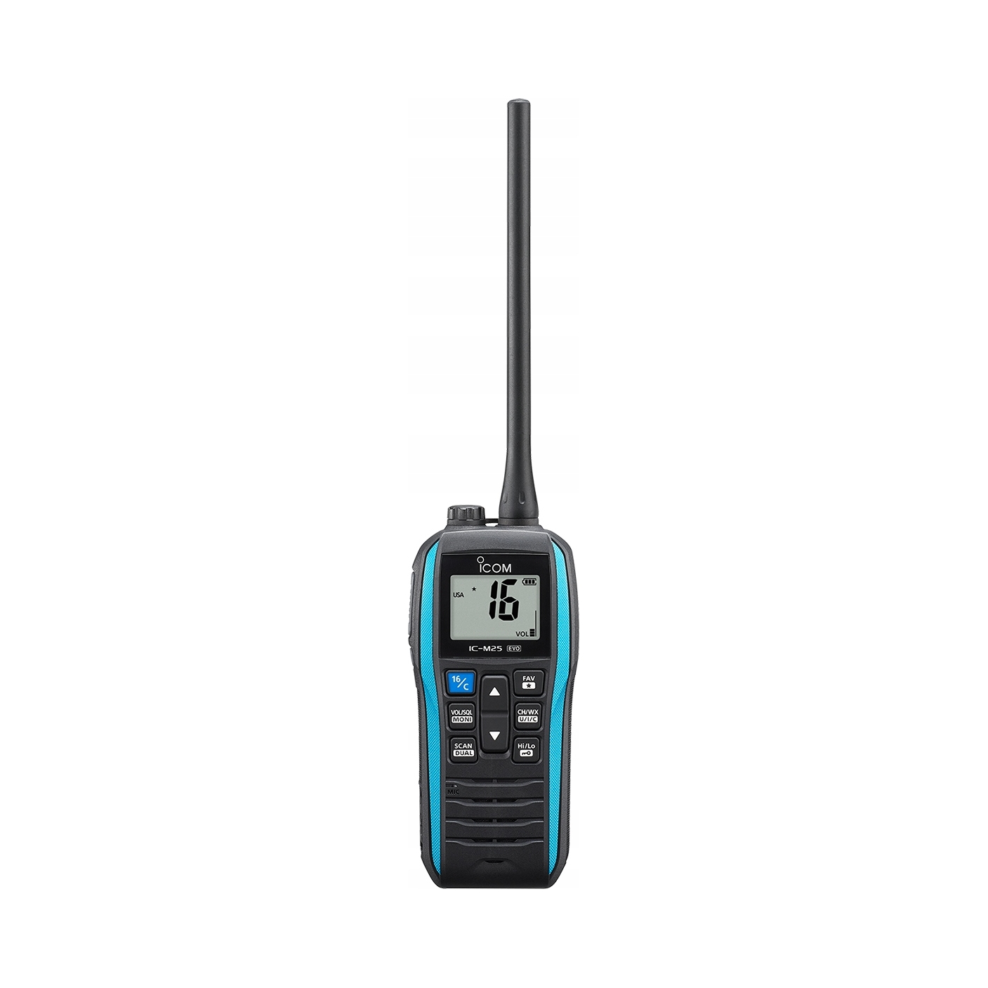 Icom IC-M25 Euro Evo ręczny radiotelefon morski IPX7, pływający, 5W, Usb-c