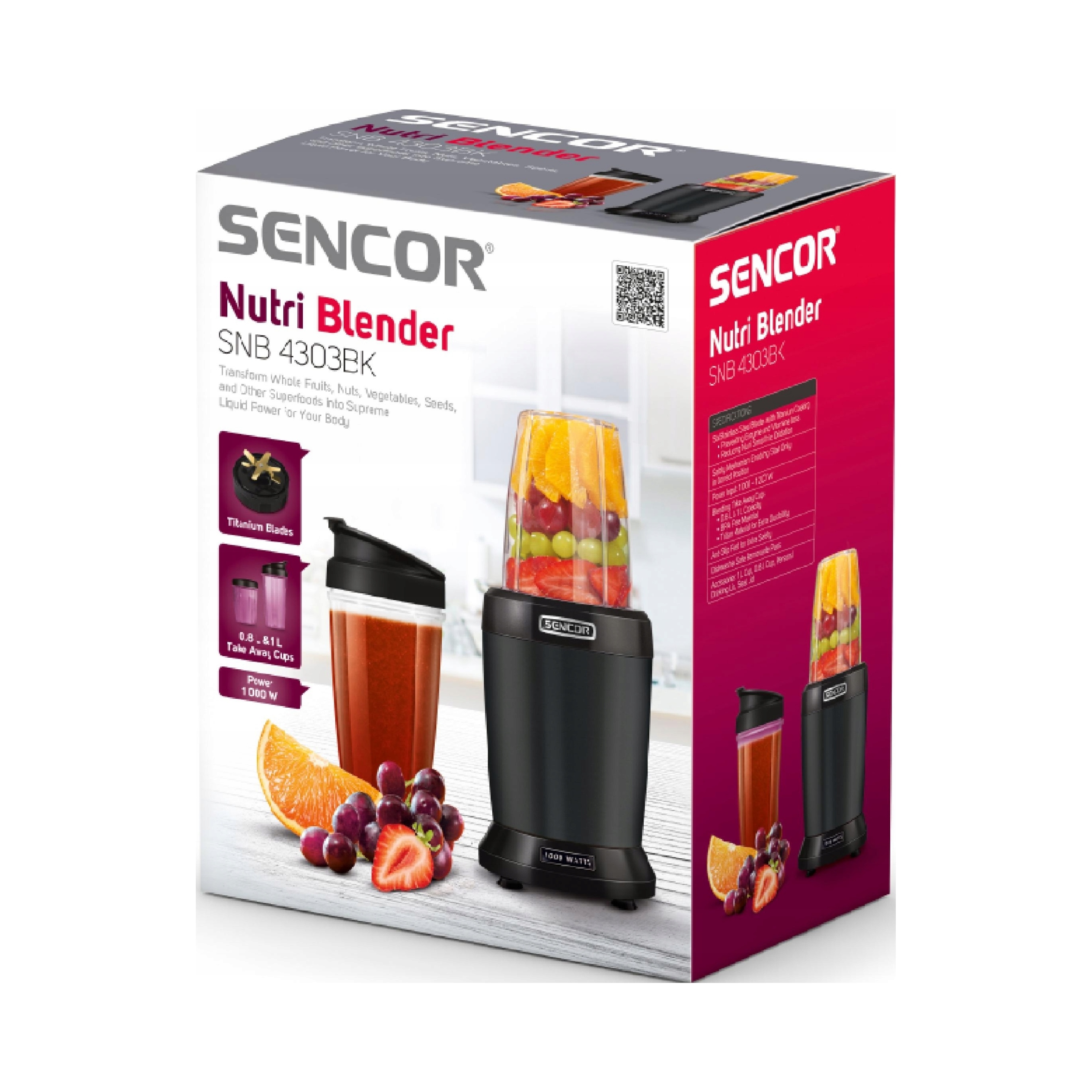 Sencor smoothie mixér Snb 4303BK