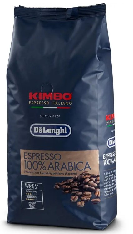 Levně De Longhi Kimbo Arabica zrnková káva 1 kg