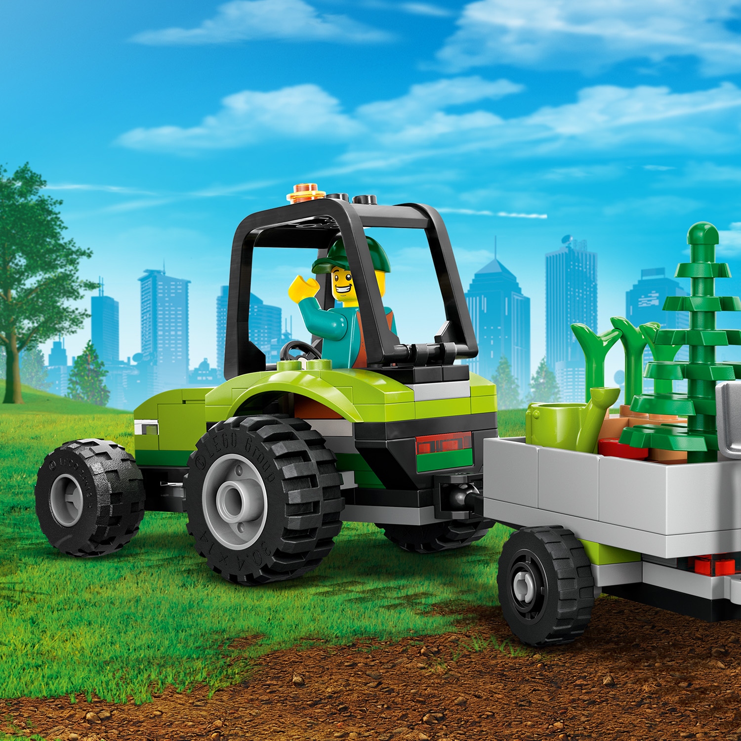 Lego 60390 City Traktor v parku