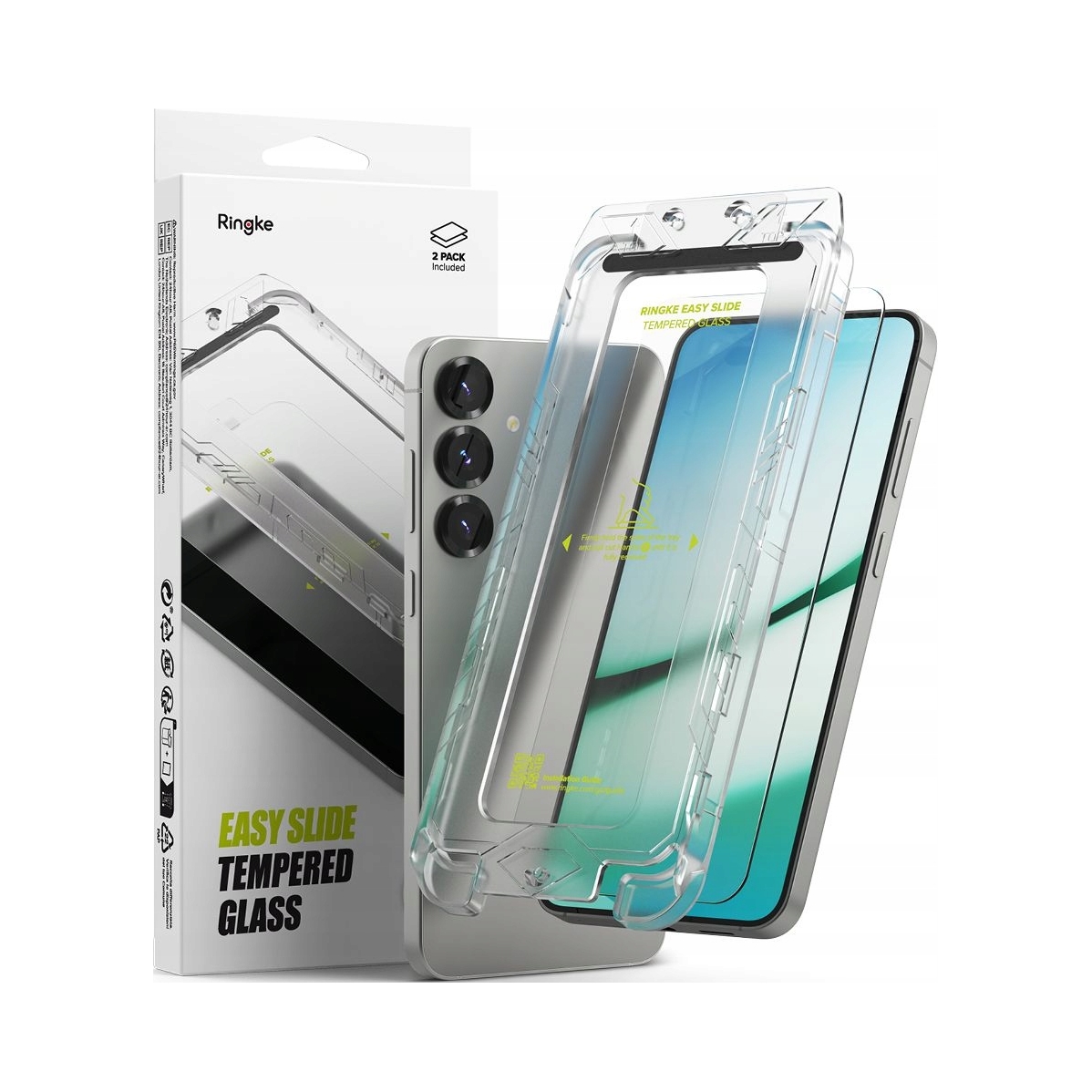 Szkło Hartowane Ringke Easy Slide 2- Pack Galaxy S24 S25 Clear Ringke