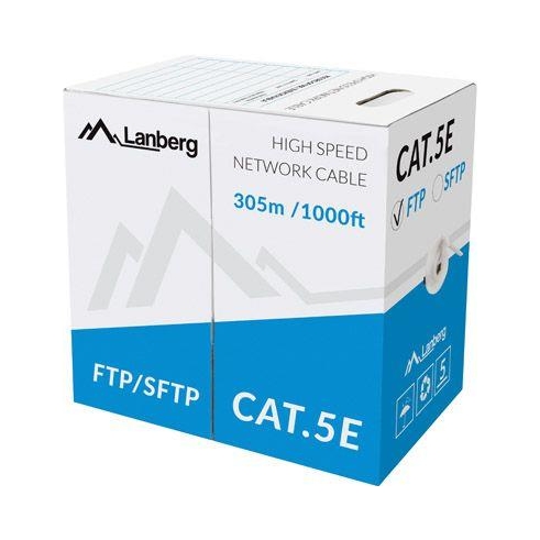 Kábel Lanberg Sf/ftp Cat5e 305 m