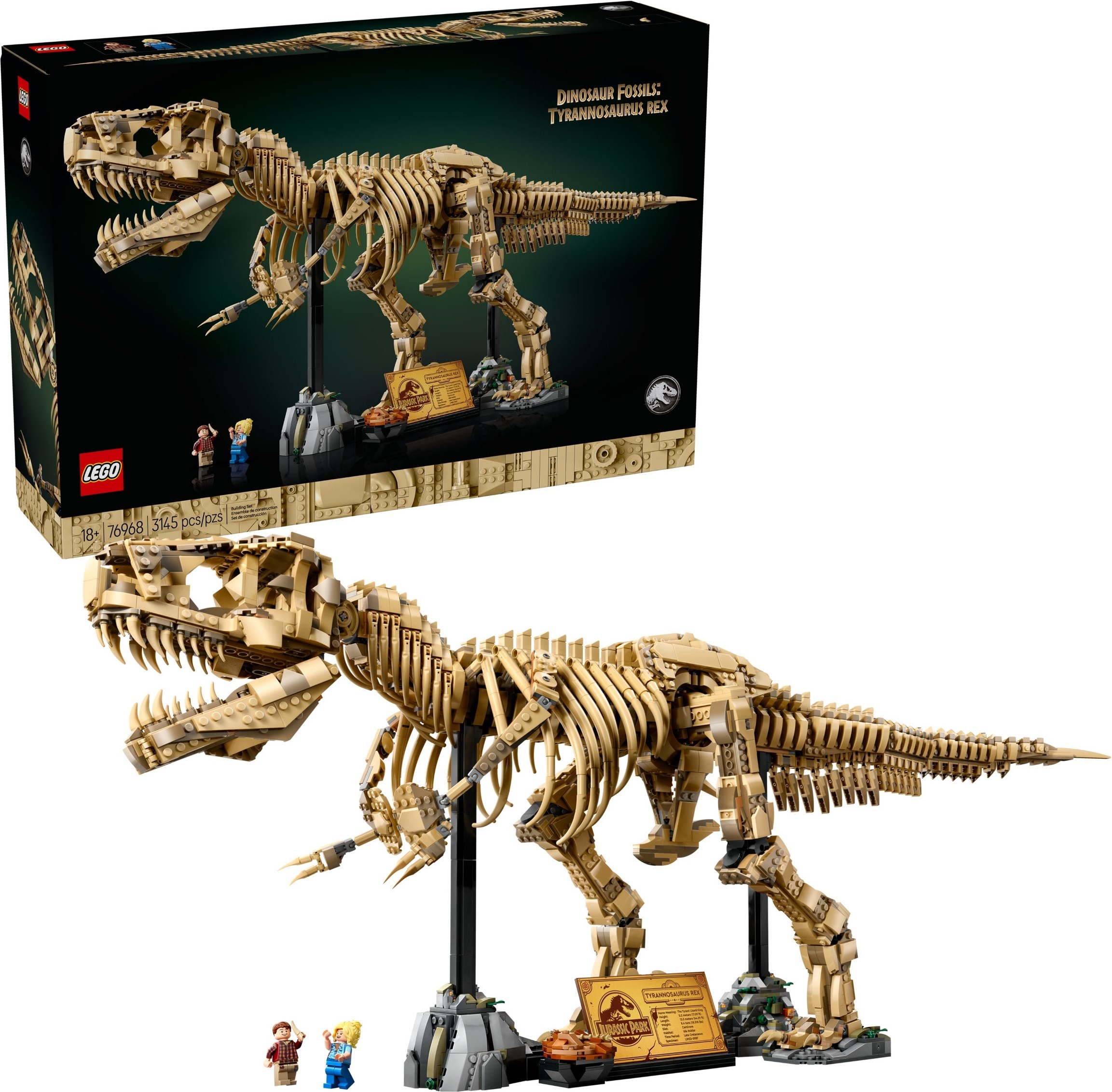 Lego Jurský svět 76968 Kostra dinosaurů: tyranosaurus