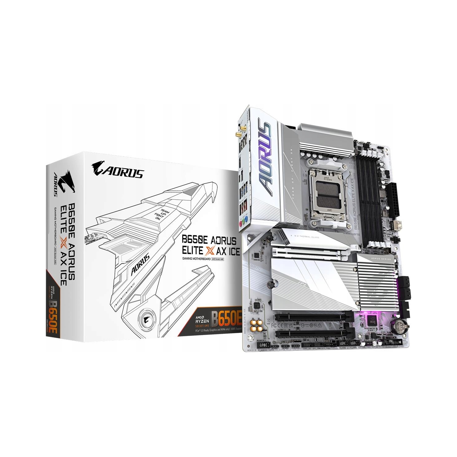 Płyta główna Gigabyte B650E AORUS ELITE X AX ICE ATX AMD Ryzen AM5 4x DDR5