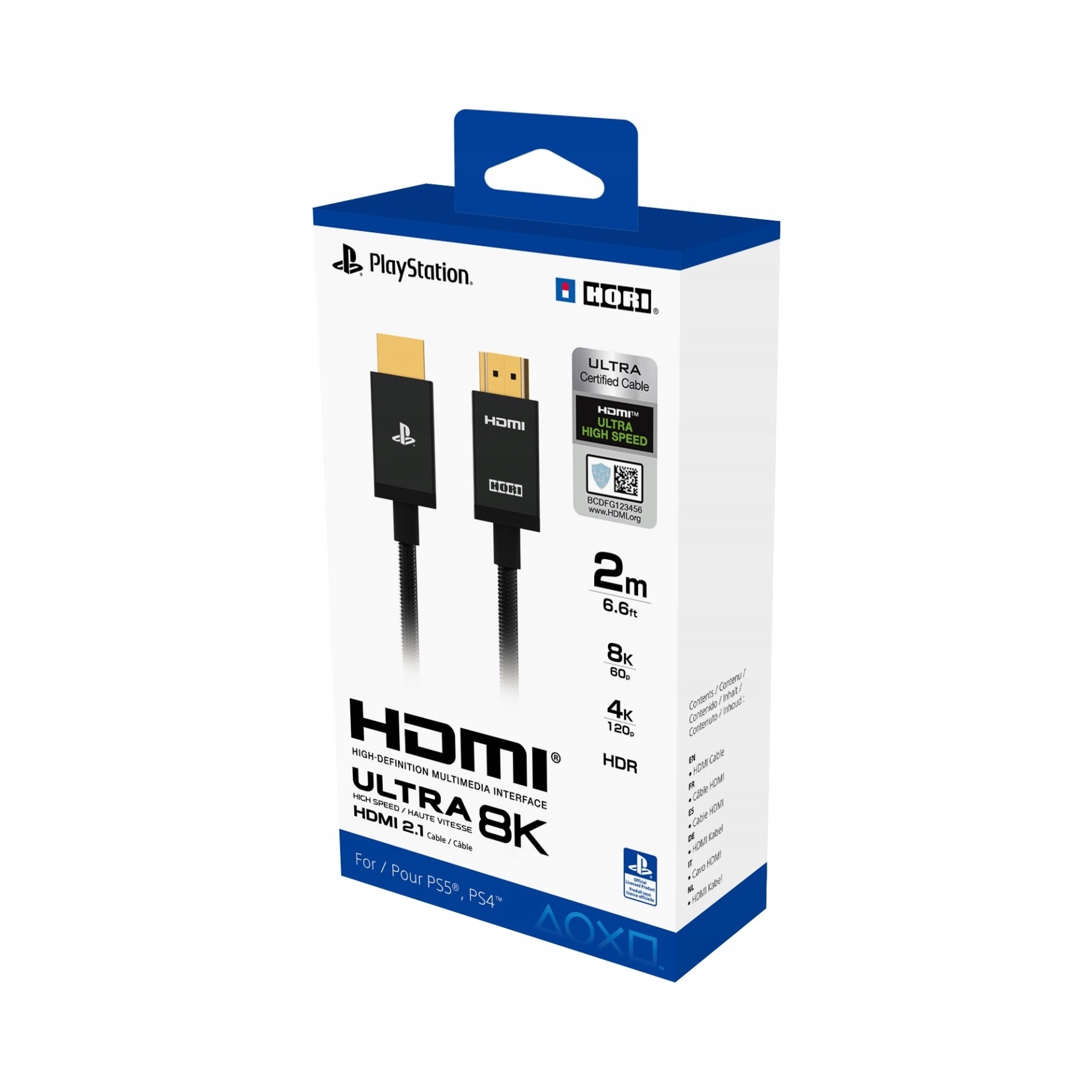 Kabel Hdmi Hori Kabel Ultra High Speed 8K Hdmi 2.1 Cable