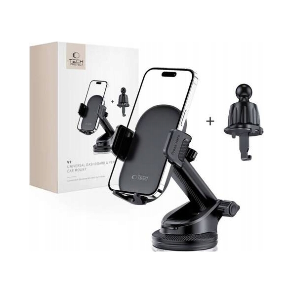 Tech- Protect V7 Universal Dashboard Vent Car Mount Black Tech- Protect