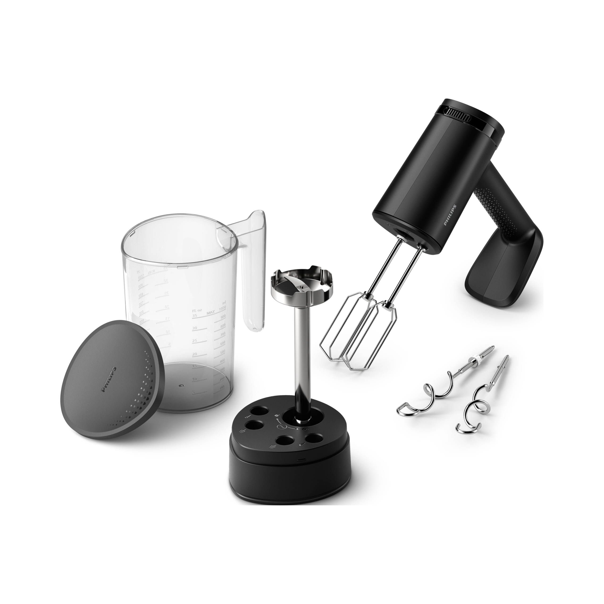 Ručný mixér Philips HR3781/10 500W Led 2v1 čierny nadstavec na mixovanie