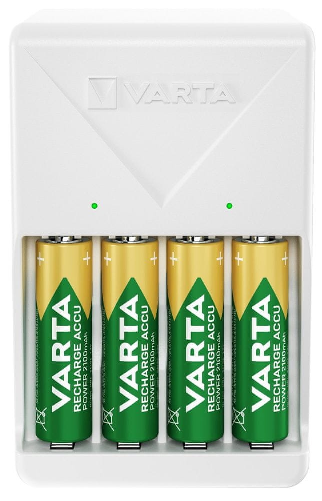Ładowarka Varta Ładowarka Wtyczkowa 4 akumulatorki Aa 2100 mAh, 57657