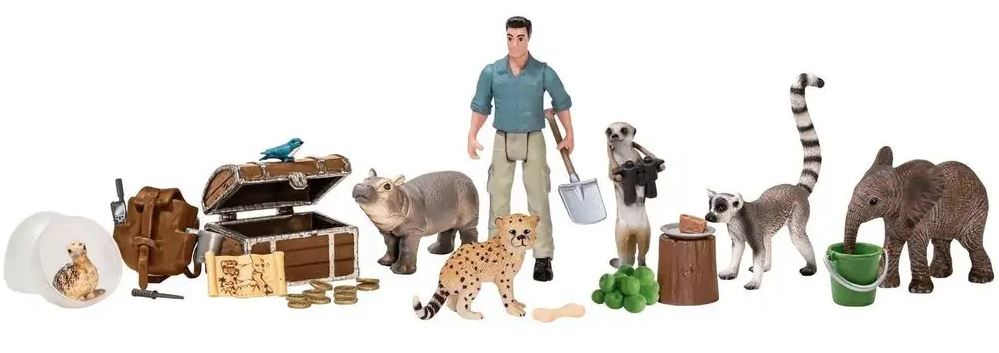 Адвент-календарь Schleich Wild Life 98272 2021, 7 животных и аксессуары, от 3 лет — фото 2