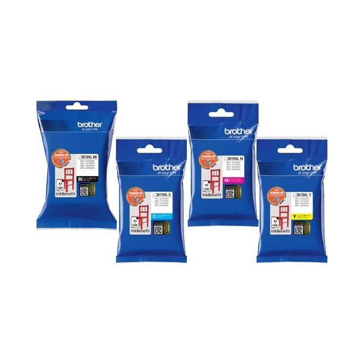 4 Originální inkousty Brother LC3619XL MFC-J2330 Cmyk