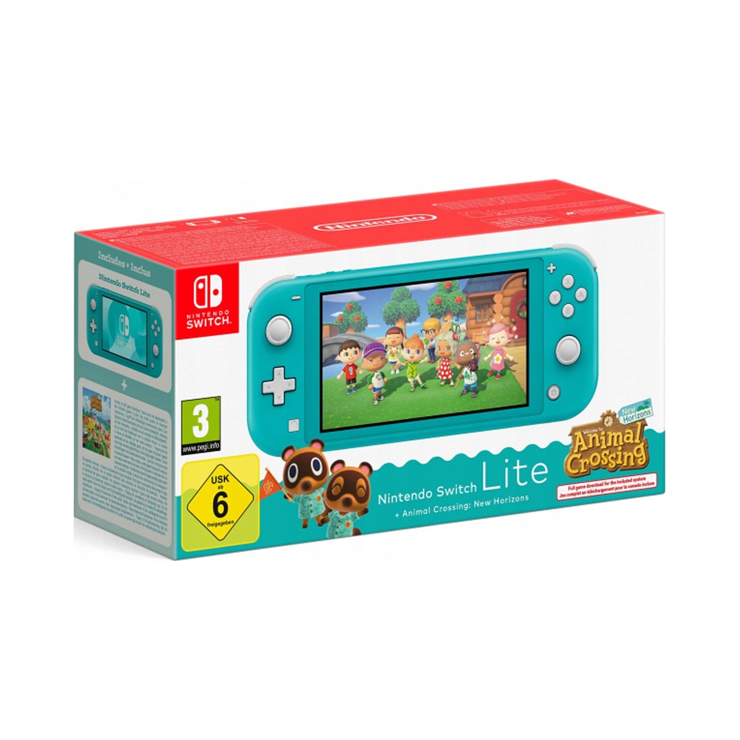 Konsola Nintendo Switch Lite Turquoise Acnh bundle