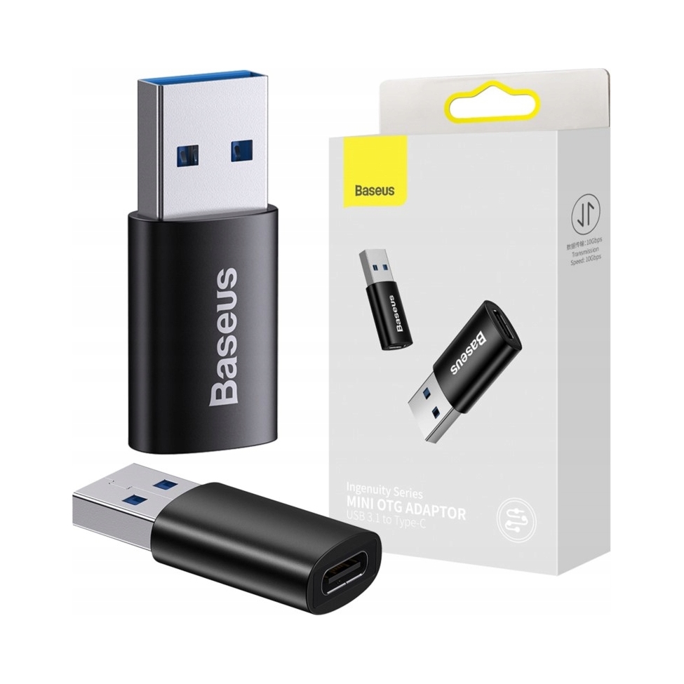 Baseus Ingenuity Series Mini przejściówka adapter Usb 3. 1 Otg do Usb C