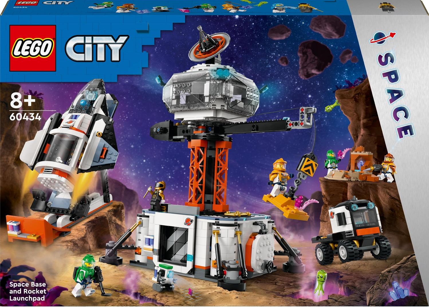 Lego City 60434 Vesmírná stanice a startovní stanoviště rakety