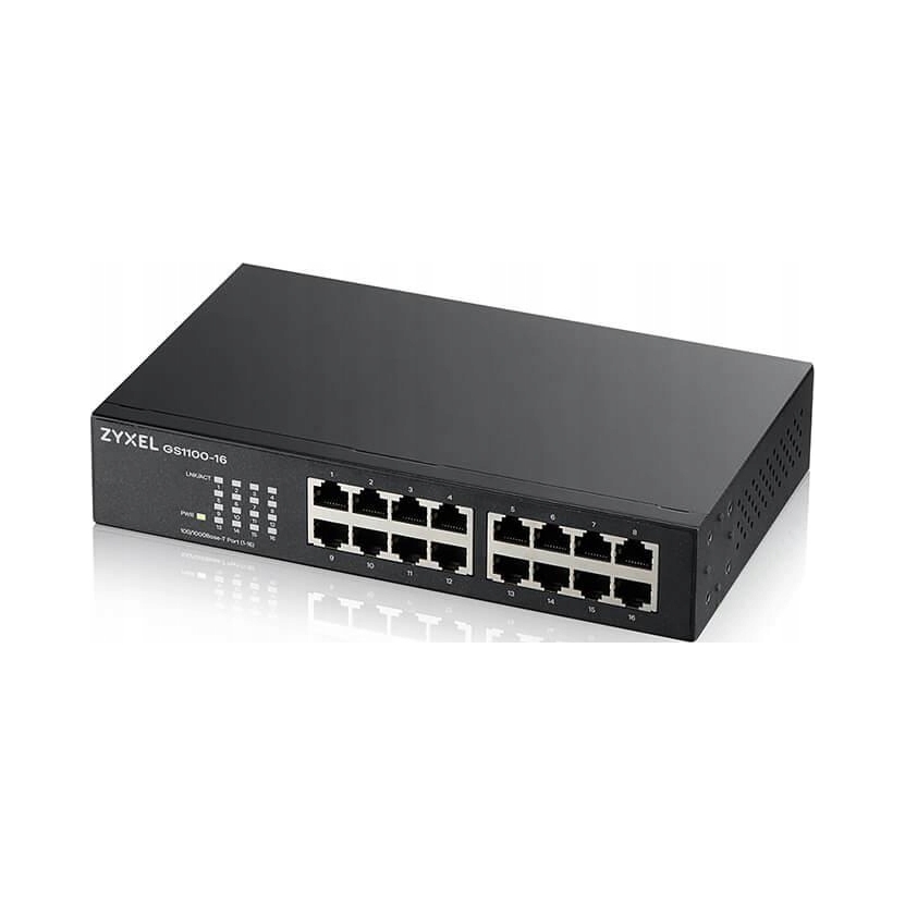 Switch Zyxel GS1100-16-EU0103F čierny
